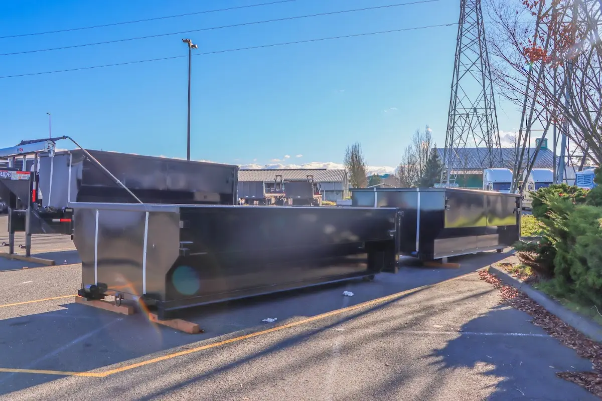 Roll-off dumpster ready for waste disposal at job site for Estate Cleanout Dumpster Rental in Salt Lake City